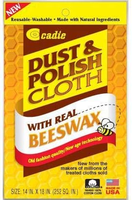 Reusable Dust and Polishing Cloth, Beeswax Furniture Wipes for Cleaning or Wiping Dirt Surfaces at Home and Office,