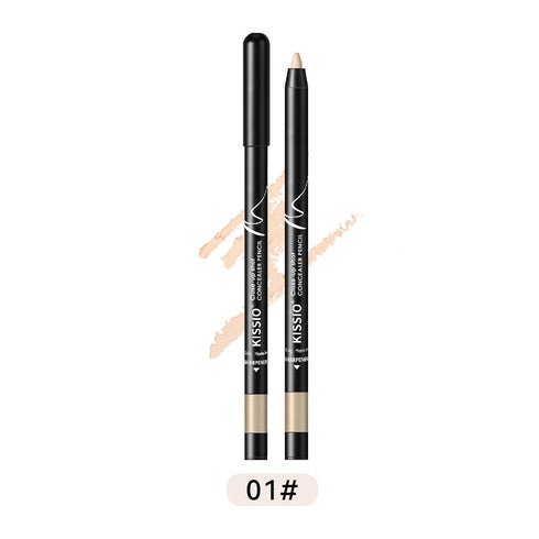 KISSIO Concealer Pencil, Under Eye Concealer, Waterproof Long-lasting Makeup Pencil with Sharpener, 01 PORCELAIN