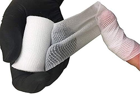 Dealmed 2" Non-Sterile Conforming Stretch Gauze Bandages, 4.1 Yards, Latex Free, Box of 12 Rolls