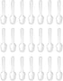 500Pcs Clear Plastic Disposable Mini Spoons - Ice Cream Tasters for Dessert Events, Weddings, Parties