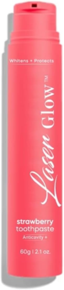 LaserGlow Professional Advanced Formula Flavored Toothpaste, Gentle Foam, Teeth Whitening Power, Calcium Carbonate &