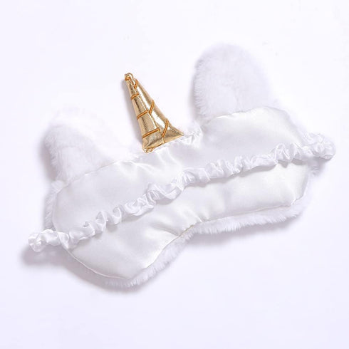 2 Pack Cute Animal Sleep Mask for Girls, Soft Plush Unicorn Blindfold Eye Cover for Travel & Sleeping