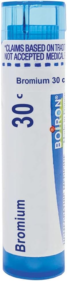 Boiron Bromium 30C Homeopathic Medicine - 80 Pellets for Sore Throat Pain