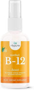 nbpure Organic & Vegan Methyl B12 Spray – 500mcg Liquid for Energy, Mood & Nerve Support for Women, Men, Kids