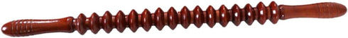 LALAFINA Full- Massage Stick Wooden Yoga Rod Shaft Wheel Stick Massager for