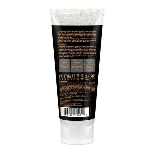 SheaMoisture Facial Wash and Scrub, African Black Soap, 4 oz, for Blemish Prone Skin