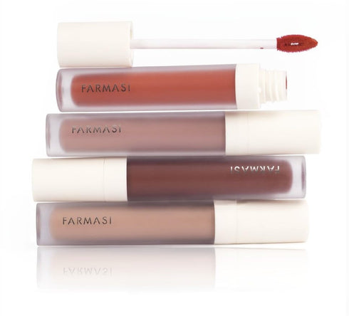 FARMASi Make Up Matte Liquid Lipstick, Long-Lasting, Ultra-comfortable, High-Impact, Lightweight, Organic (Wild Rose)
