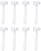Healvian 8pcs Denture Cleaning Brush Set - T-Shaped Denture Special Toothbrush Tool Bagged with Hard Heads for Denture