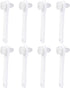 Healvian 8pcs Denture Cleaning Brush Set - T-Shaped Denture Special Toothbrush Tool Bagged with Hard Heads for Denture