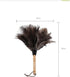 Anti-Static Ostrich Feather Duster, Wooden Handle Dust Cleaning Tool for Dusting