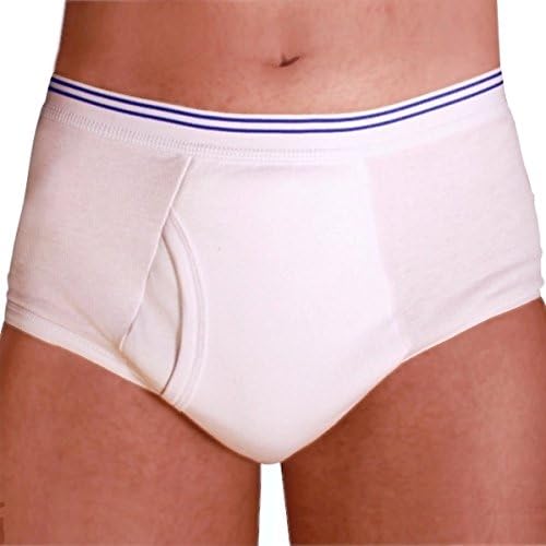 Petey's Washable Incontinence Underwear for Men, Reusable Men's Briefs for Moderate to Heavy Leakage (X-Small)