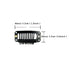 YANTAISIYU 24 pcs/lot 32mm 9-teeth Metal Wig Clips with Rubber Stopper, Invisible Hairpiece Accessories in Black