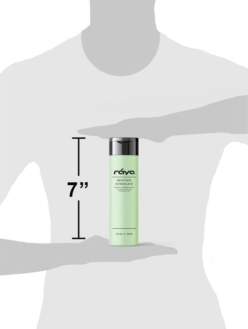 RAYA Menthol Astringent 6 oz (203) | Effective Facial Toner for Combination and Oily Skin | Cools, Refreshes, Soothes