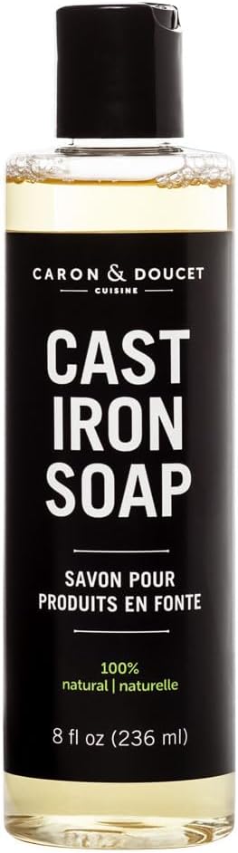 Caron & Doucet Cast Iron Cleaning Soap | 100% Plant-Based Soap for Cleaning, Restoring, and Care (8 oz)