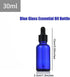 AKOAK 30ml Blue Glass Bottle with Dropper - for Essential Oils or Laboratory Chemicals, Pack of 3 by AKOAK