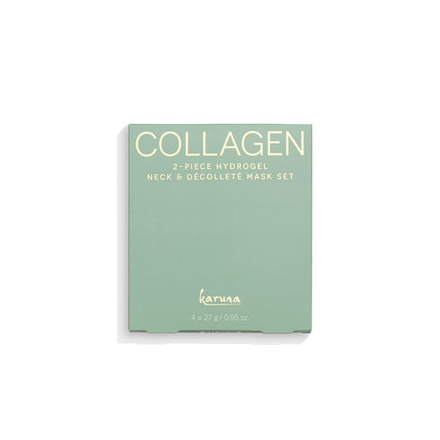 Karuna Skin COLLAGEN Decollete & Neck Hydrogel Mask - 2-Piece Deeply Moisturizing Wrinkle Patches