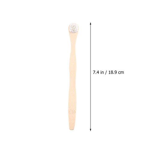 Small Toothbrush Dental 4pcs Bamboo Brush, Deep Cleaning Tool for Adults