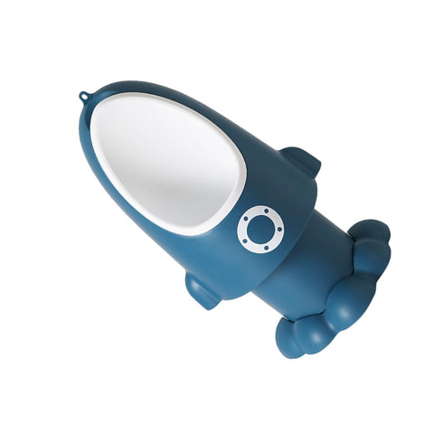 LOLIPPYY Adjustable Rocket Urinal Potty for Boys Fun and Easy Toilet Training Cute Cartoon Design Deep Sea Blue