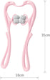 Pink Manual Neck Massager - Round Design for Relaxation