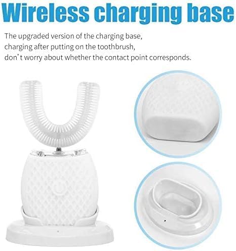 Automatic Ultrasonic Toothbrush, 360° Waterproof Rechargeable Electric Toothbrush for Travel and Household