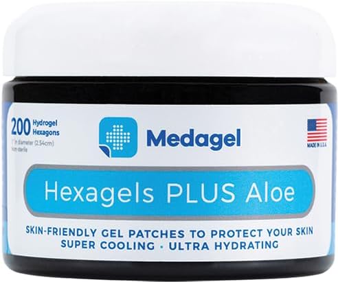 Medagel Hexagels Plus Aloe Vera - Advanced Healing Hydrogel Pads for Blister