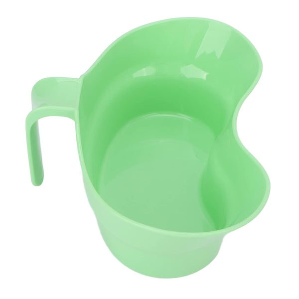 Large Kidney Shaped Oral Care Basin, Portable Toothbrushing Tray with Handle for