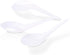 Juvale 50-Pack Disposable Plastic Chinese Soup Spoons, 5.4 x 1.5 Inches, White