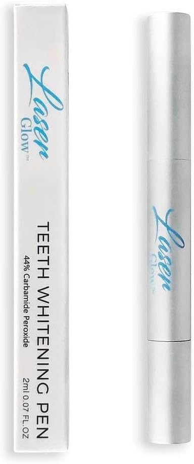 Generic LaserGlow Professional Teeth Whitening Gel, 44% Carbamide Peroxide Gel, 2 mL Syringe for Sensitive Teeth