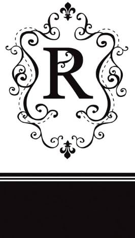Monogrammed Personalized Guest Towel Paper Napkin - Size: Standard, Color: White