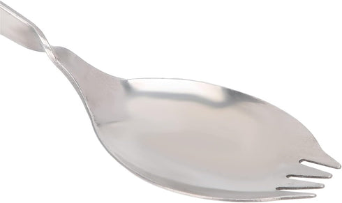 Adaptive Utensils, 2 in 1 Spoons Forks, Stainless Steel Flatware with Adjustable Strap for Elderly Independent Eating