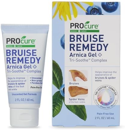 PROcure Bruise Remedy Gel Arnica Montana & MSM for Reducing Appearance of Bruising, Spider Veins & Skin Discoloration