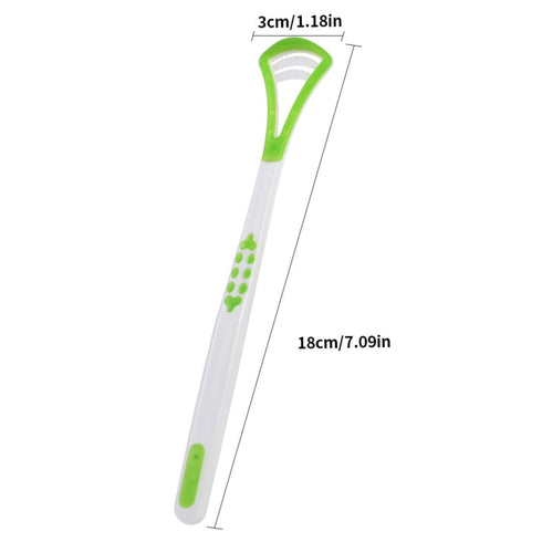 Sgqtqybk Tongue Scraper, Tongue Cleaning Brush Scraping Tools, Scrubber for Healthy Care Mouth Hygiene, Green, Cleaner