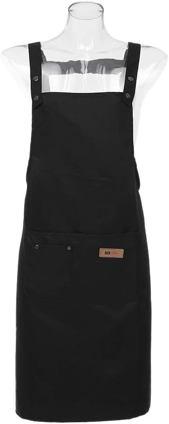 Professional Hairdresser Apron, Waterproof Stylist Tool for Hairdressing, Coloring, Shampoo, Haircuts - Black