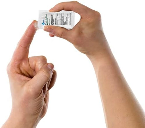 Globe Triple Antibiotic Ointment, 144 Pack, 0.9g Single Packet for First Aid Kit, Prevents Infection, Travel Size