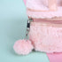 Women Girls Kids Fluffy Faux Fur Unicorn Makeup Bag, Small Cosmetic Organizer Plush Travel Storage Case