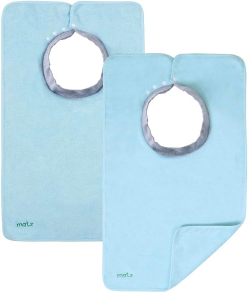 MATZ Full Coverage Adult Bibs - Ultra Absorbent Cotton Terry Towels with Snap Closure
