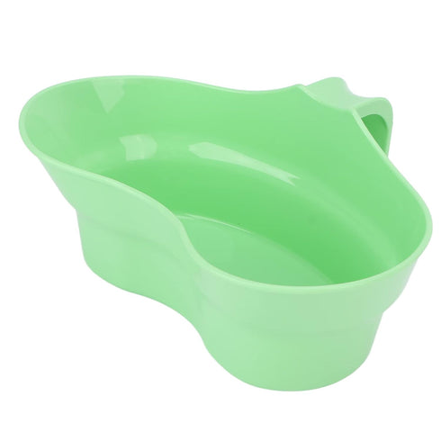 Large Kidney Shaped Oral Care Basin, Portable Toothbrushing Tray with Handle for Bedridden Patients, Elderly, or Sick