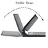 Louise Maelys Portable Travel Folding Hair Brush, Compact Pocket Double Headed Anti-static Comb