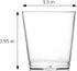 DecorRack 1 Oz Shot Glasses, 80 Pack Hard Clear Plastic Disposable Mini Cups for Party