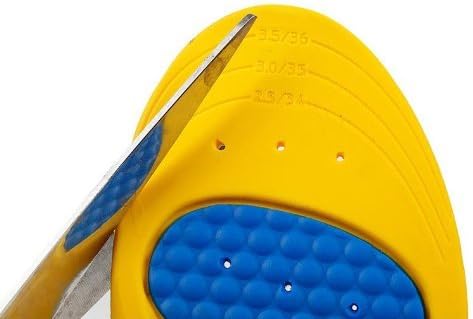 Happystep Memory Foam Sport Gel Shoe Insoles, Size L: Men 8-12 or Women 9-14, Heel Cushioning & Shock Absorption