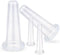 Tustao 4Pcs Transparent Massage Cupping Set Facial Set for Face Silicone Mini Facial