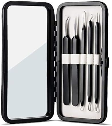Pete & Pedro Acne & Blackhead Remover Tool Set - 5 Piece Pimple Popper Kit with Mirror for Men & Women