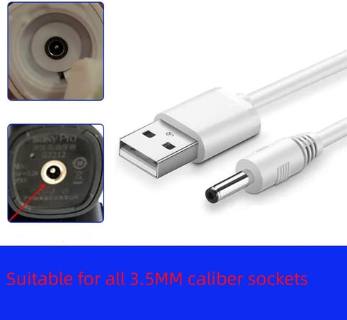 USB Charger Cable, 3.3FT - Replacement DC USB Charging Cable for Fairywill/Bitvae/KIPOZI/Dnsly/Vekkia/Gloridea Sonic