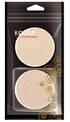 KOOBA 2pcs Round Makeup Sponges with Travel Case, Beauty Face Primer Compact Powder Puff