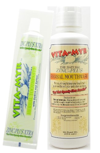 VITA-MYR Value Package 6 1 Tube 5.4 Oz Zinc+ Xtra Natural Toothpaste &