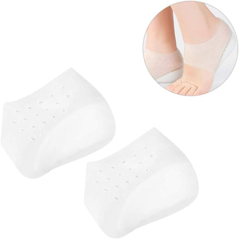 Heel Cup Insoles Half Height Increase Insoles, Invisible Silicone Shoe Lift Heel Pads 4.5CM Men Women