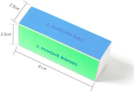 YIMART 5Pcs/set Nail Art Buffer Block Nail File for Nail Polish UV Gel Manicure Pedicure Buffing Sanding Polish (Flower)
