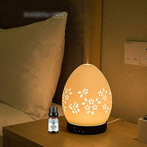RAINBOW ABBY Jasmine Essential Oil, 100% Pure Organic Aromatherapy Plant Essential Oils Set for Diffuser - 10ML