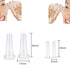 Sndperiexam 4Pcs Set Blue Silicone Massage Cupping with a Bag Mini Facial Cups Face Massager Helper Skin Care Neck Back
