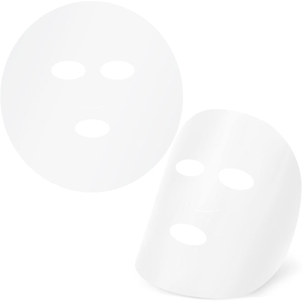 PAGOW 600 Sheets Facial Mask Preservative Disposable, Plastic Thin Face Mask Paper for Skincare Spa Wrap